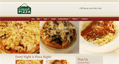 Desktop Screenshot of cascadepizza.net